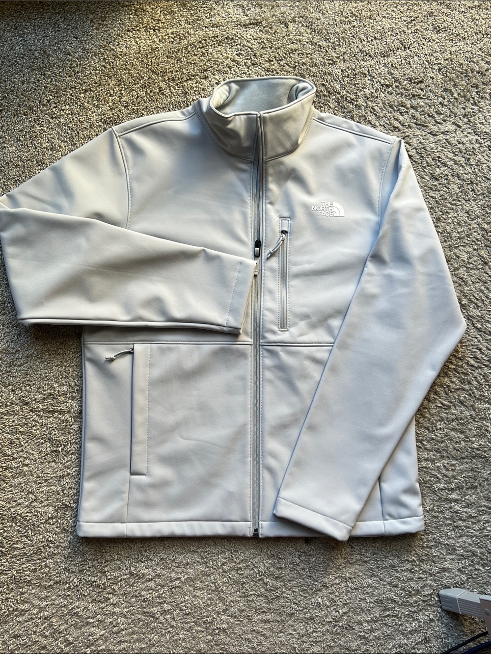 Men’s The North Face Apex Bionic Jacket light gray Size M